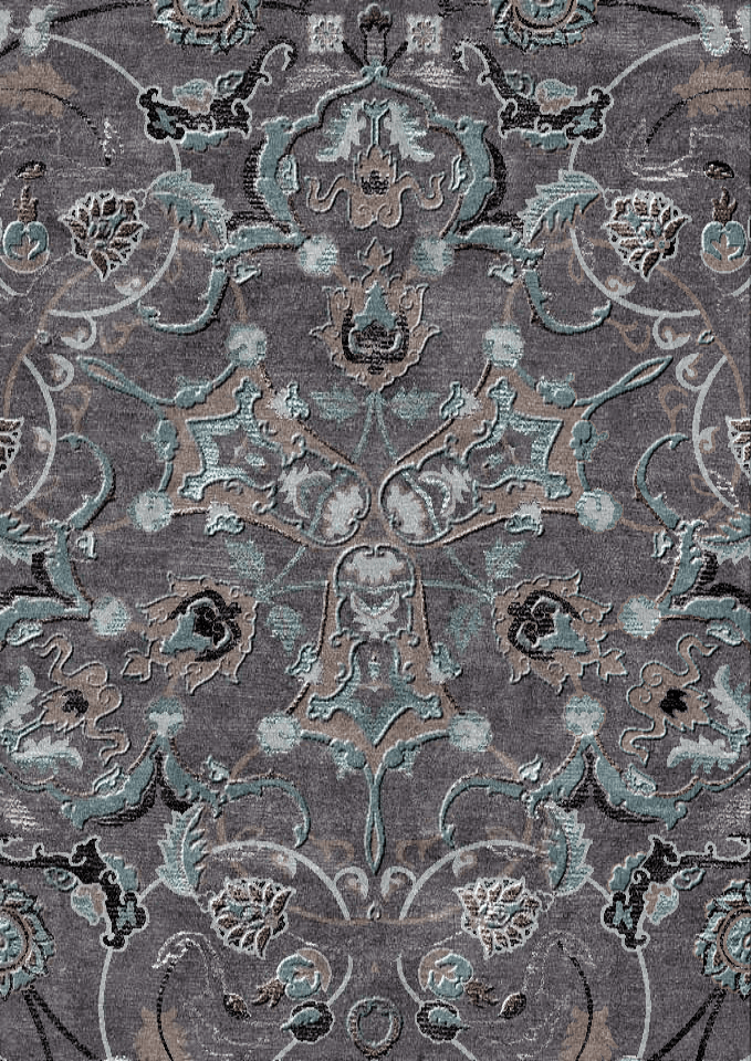Makalu Nepal Teppich Antique VT351 Handgetuftet im Wunschmaß – Bild 1